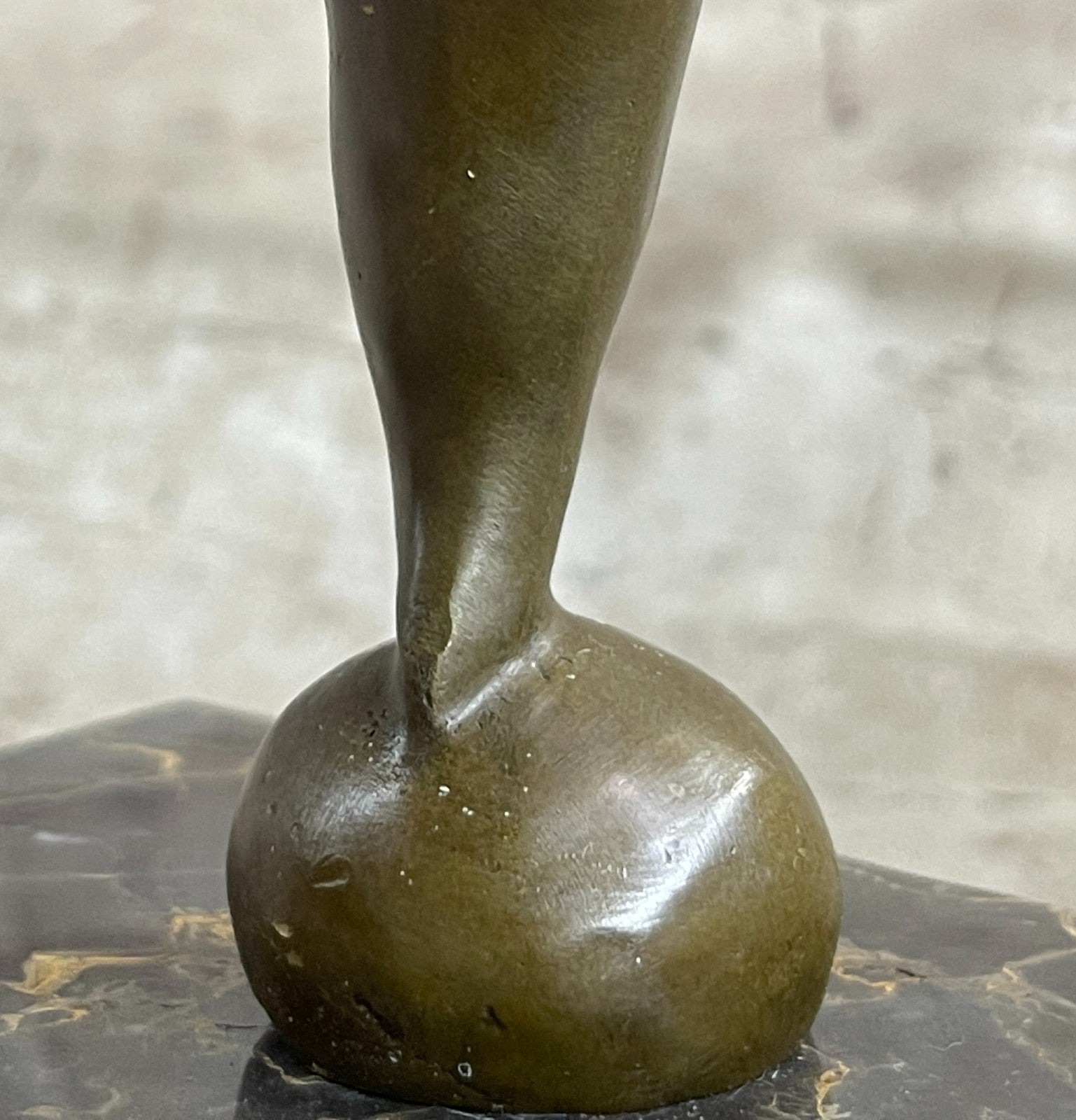 Original Milo Abstract Nude Girl Tribute to Botero Style Bronze Sculpture Decor