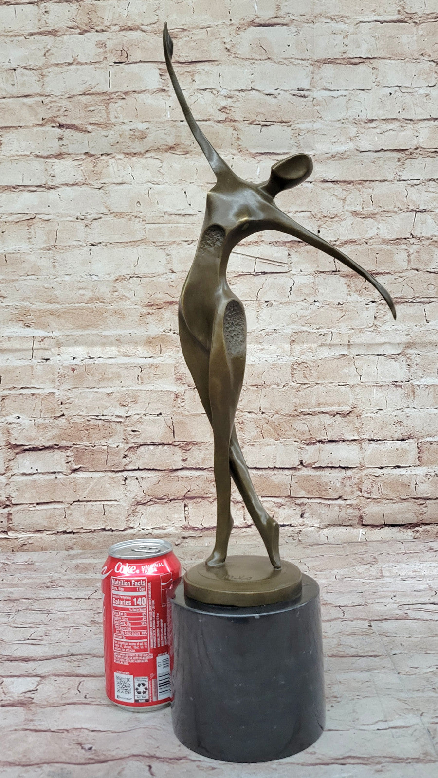 Milo`s Hot Cast Figurine: Modern Art Mid Century Woman Dancer Bronze Statue