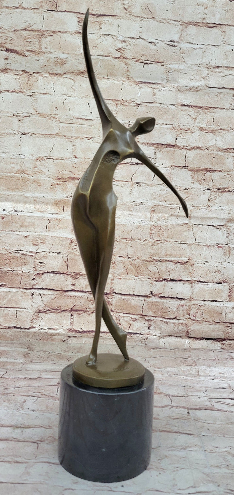 Milo`s Hot Cast Figurine: Modern Art Mid Century Woman Dancer Bronze Statue