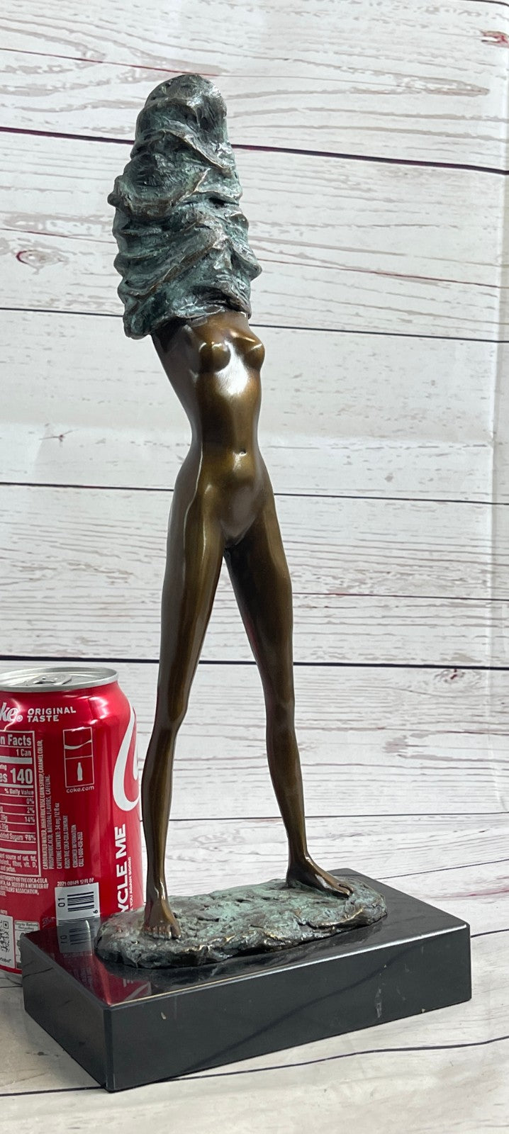 Bronze Sculpture by Italian artist M.Nick Nude Girl Hot Cast Detailed Statue