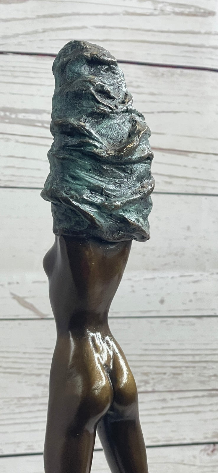 Bronze Sculpture by Italian artist M.Nick Nude Girl Hot Cast Detailed Statue