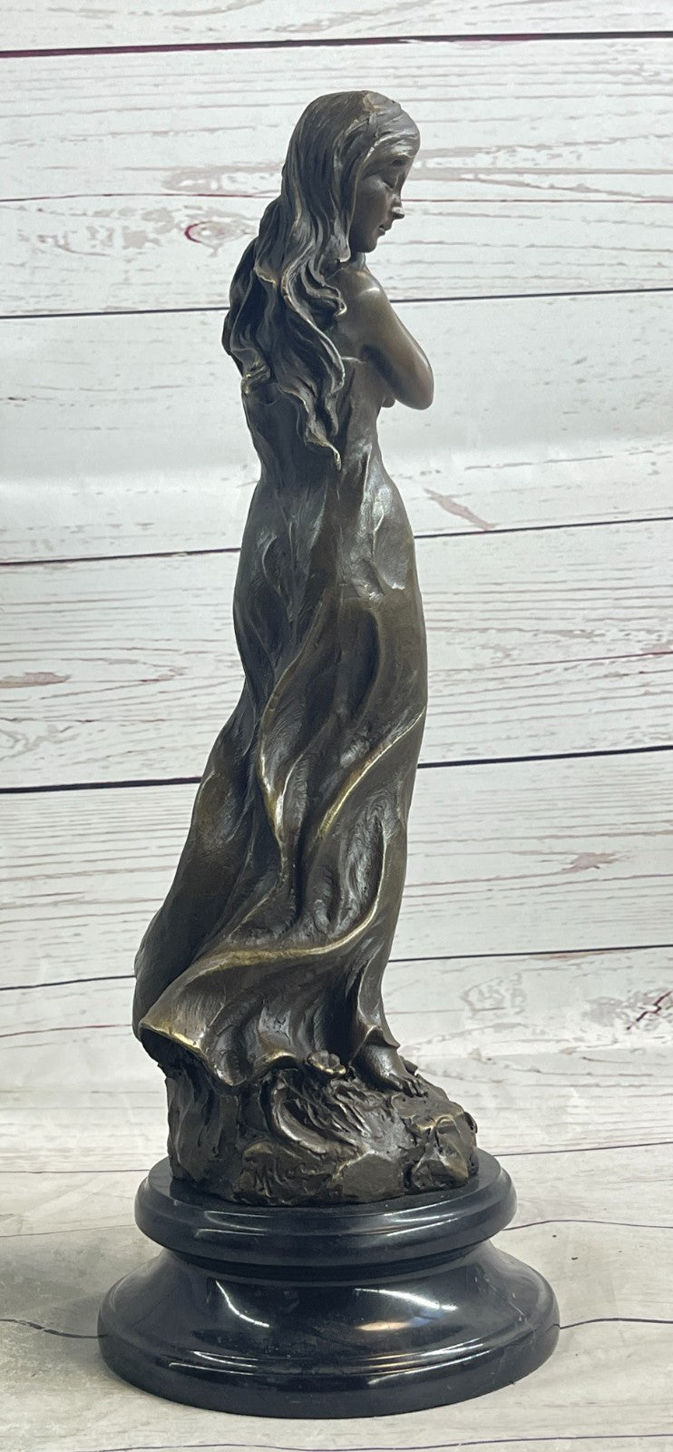 Sensual Female Bronze Sculpture in Art Deco Style | Handcrafted Statue by Milo | Lost Wax Technique