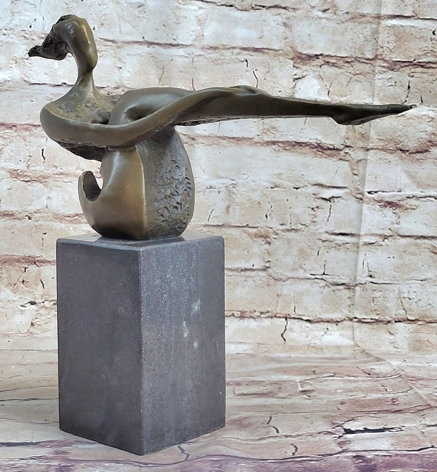 Contemporary Bronze Female Nude - Athlete - Erotic Naked- Sign. Nick Statue SALE