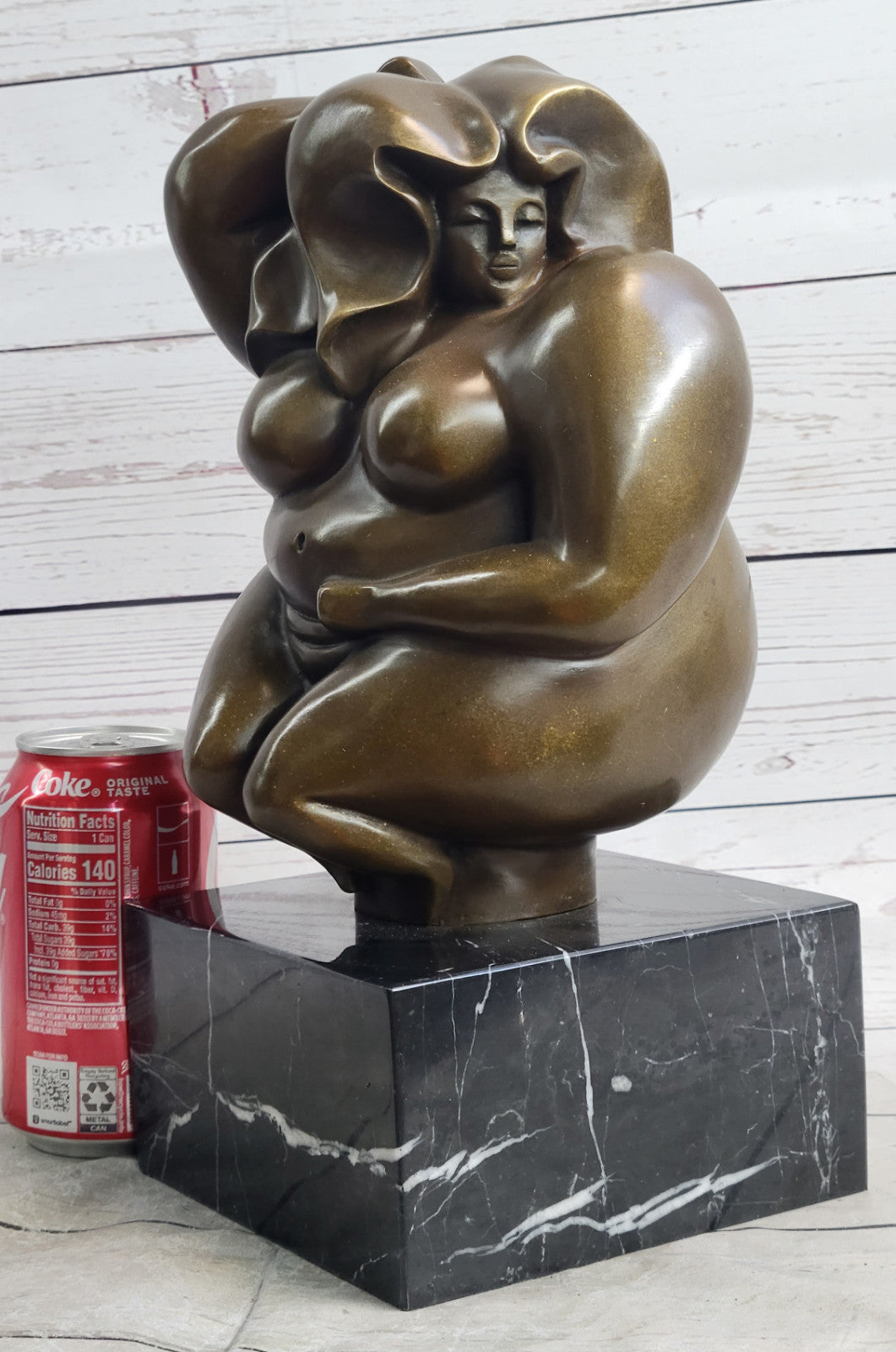 Cubby Nude Woman Bronze Figurine Handcrafted by Milo Figurine