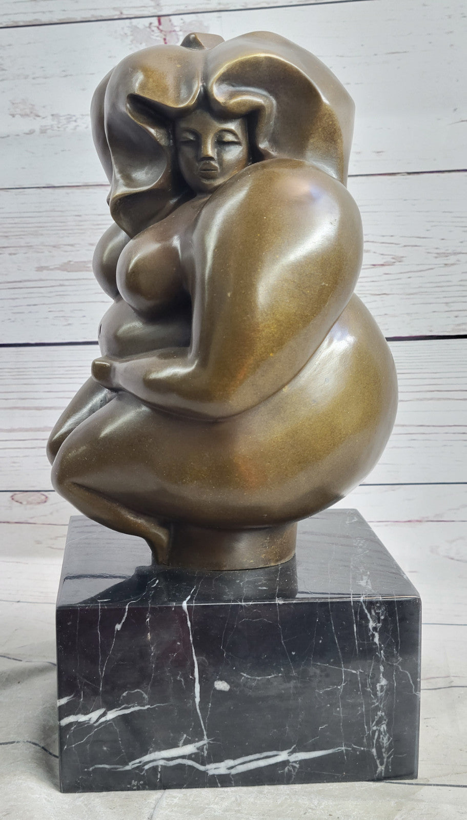 Cubby Nude Woman Bronze Figurine Handcrafted by Milo Figurine