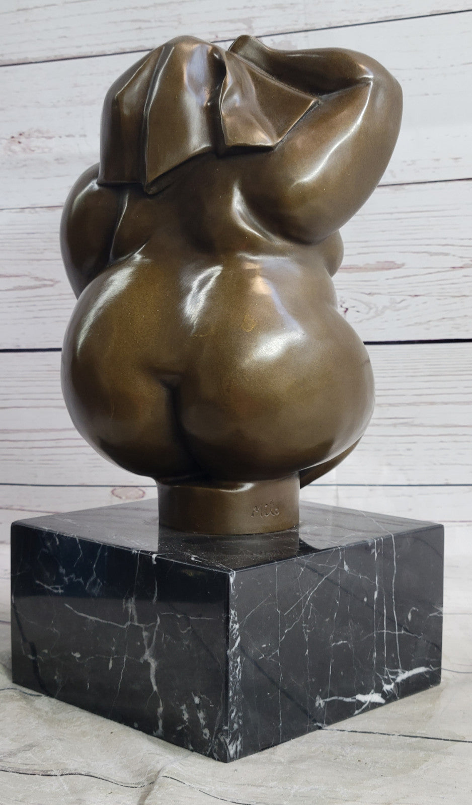Cubby Nude Woman Bronze Figurine Handcrafted by Milo Figurine