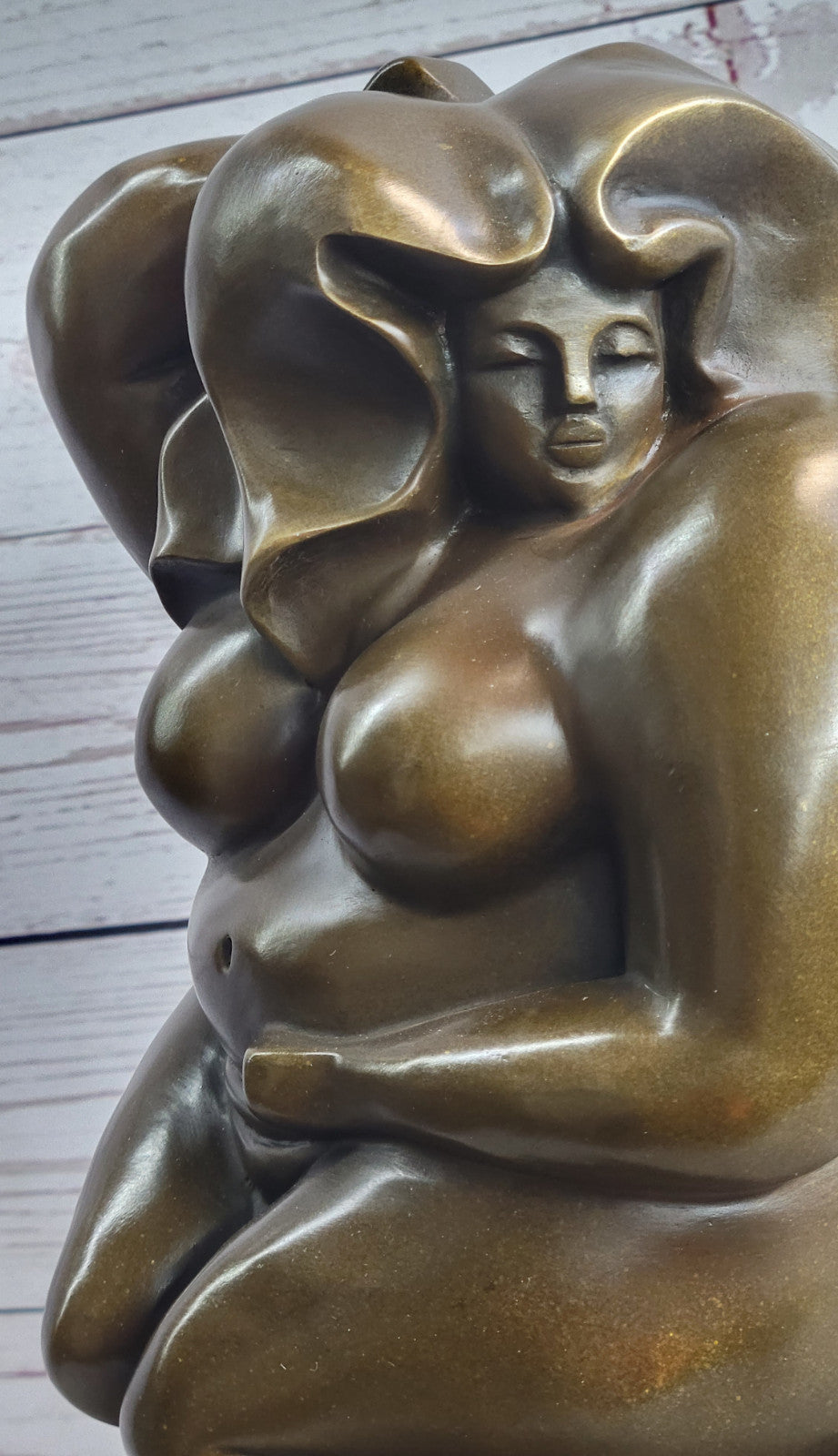 Cubby Nude Woman Bronze Figurine Handcrafted by Milo Figurine