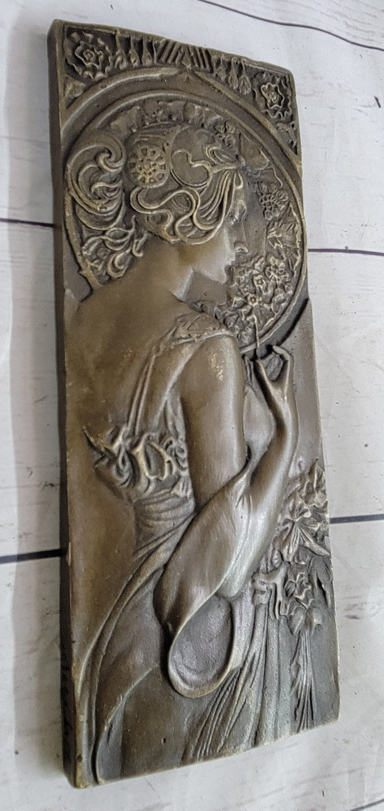 Vintage Signed Bronze Art Decor Relief Made in Spain Award Trophy Collector