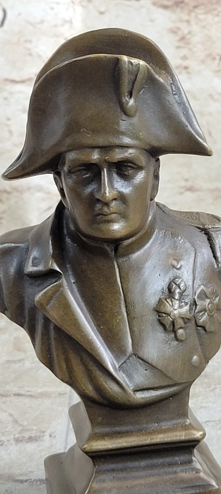 Great french bust of young napoleon Bonaparte  ormolu bronze sculpture figurine