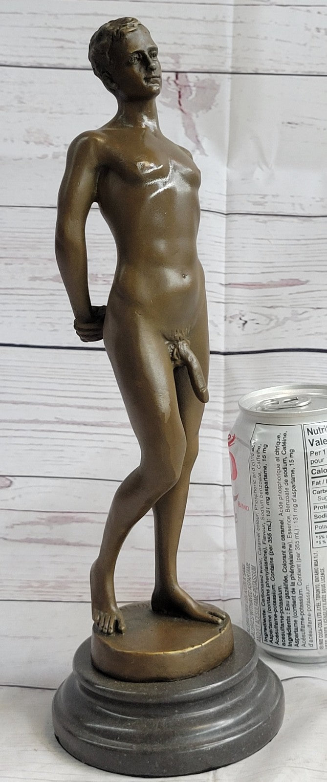 NUDE MALE STATUE MAN SCULPTURE GAY ART BRONZE STATUES HOT CAST DETAILED FIGURINE