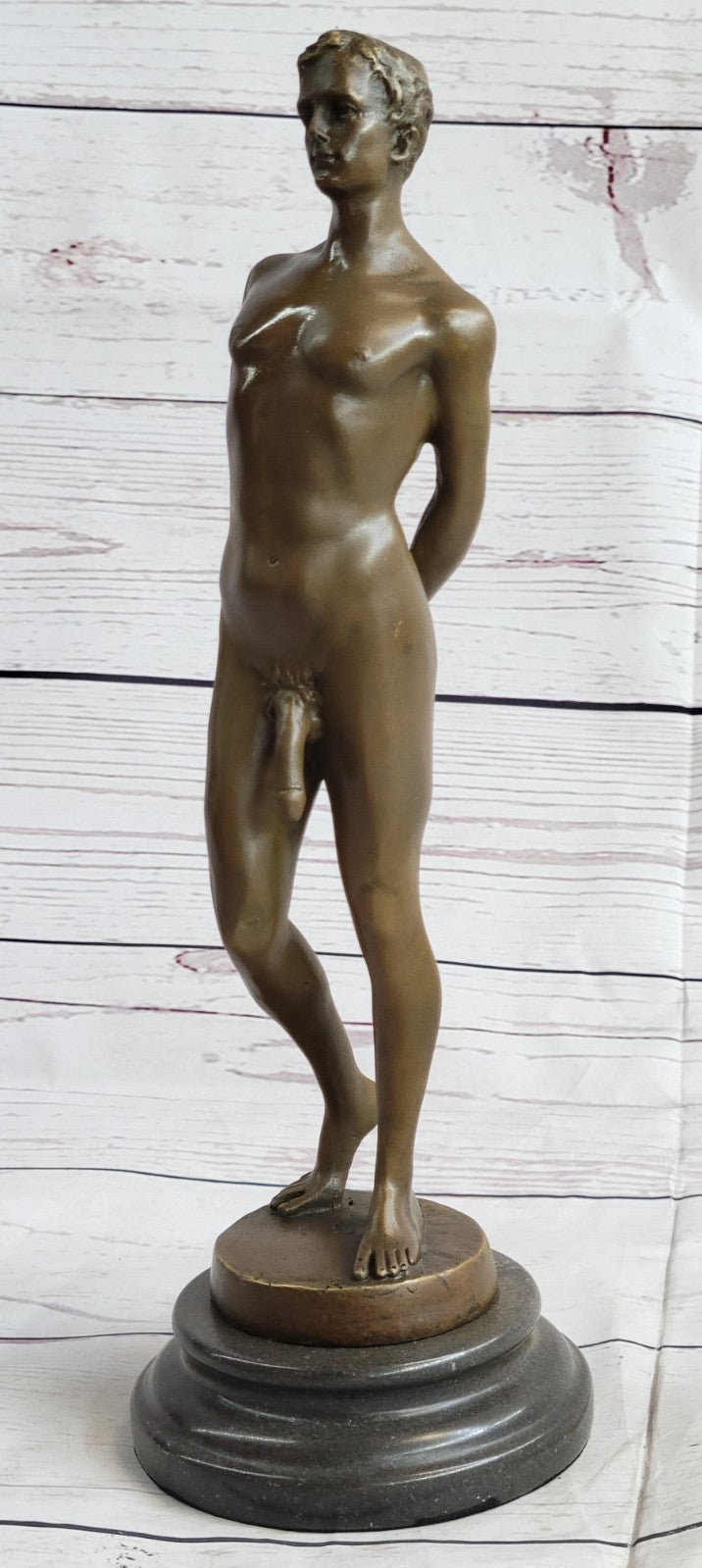 NUDE MALE STATUE MAN SCULPTURE GAY ART BRONZE STATUES HOT CAST DETAILED FIGURINE