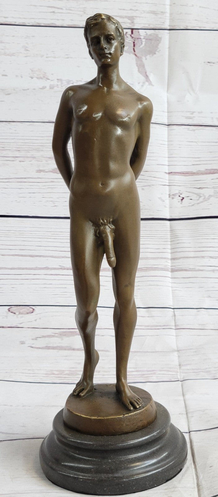 NUDE MALE STATUE MAN SCULPTURE GAY ART BRONZE STATUES HOT CAST DETAILED FIGURINE