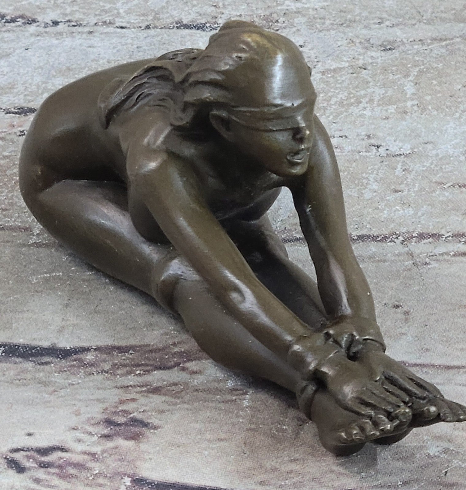Original Artwork Girl Chantal - Erotische -Bronze - signiert J. Patoue Hot Cast Nude