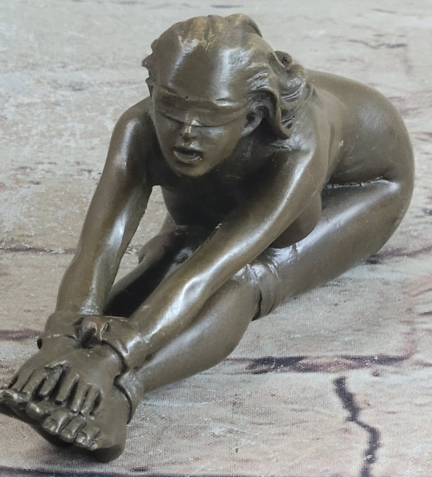 Original Artwork Girl Chantal - Erotische -Bronze - signiert J. Patoue Hot Cast Nude