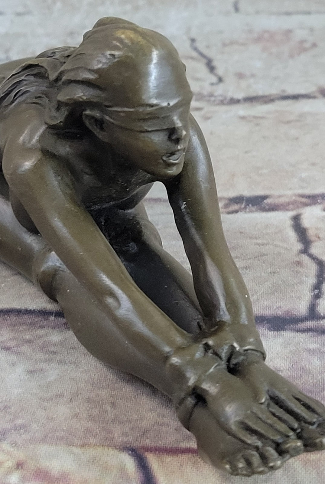 Original Artwork Girl Chantal - Erotische -Bronze - signiert J. Patoue Hot Cast Nude