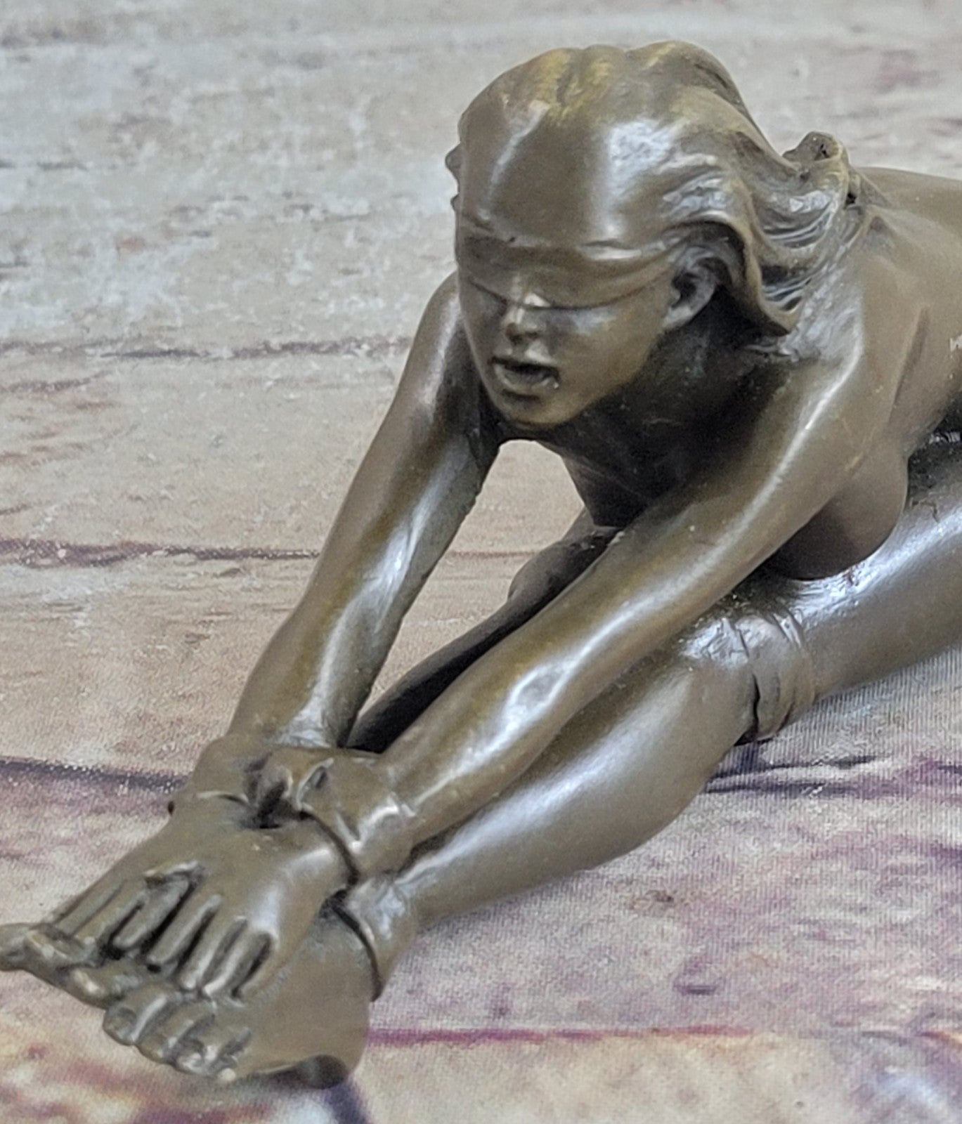 Original Artwork Girl Chantal - Erotische -Bronze - signiert J. Patoue Hot Cast Nude