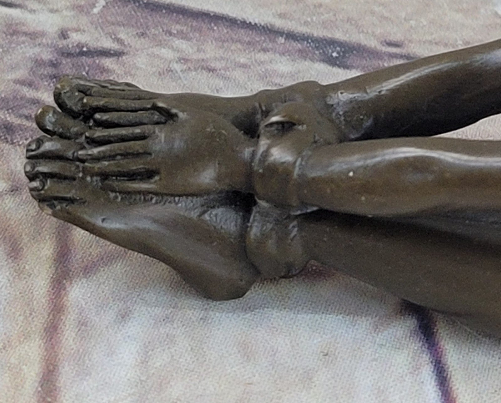 Original Artwork Girl Chantal - Erotische -Bronze - signiert J. Patoue Hot Cast Nude