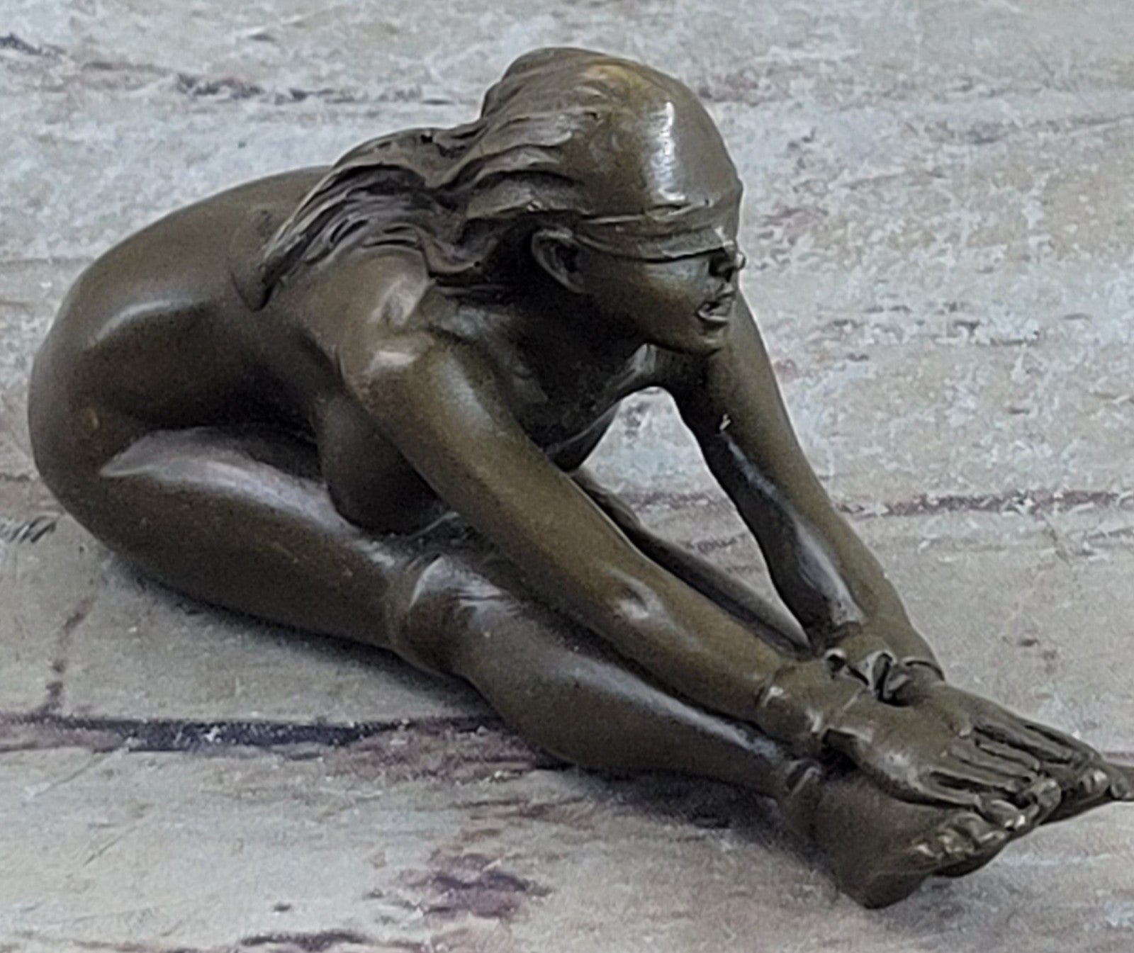 Original Artwork Girl Chantal - Erotische -Bronze - signiert J. Patoue Hot Cast Nude