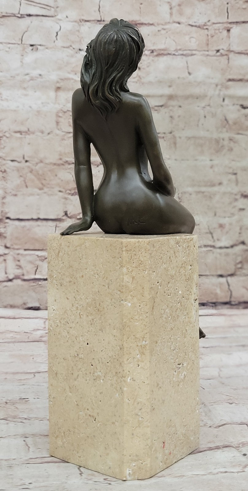 Art Deco Sculpture Nude Woman Girl Erotic Female Body Bronze Statue SALE
