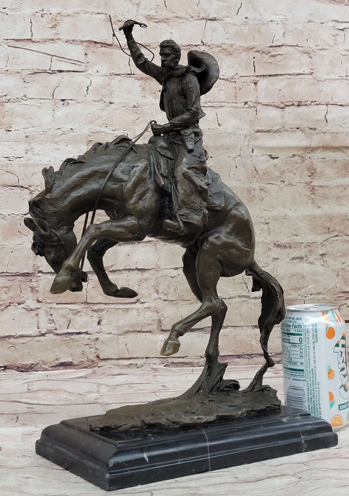Bronze Sculpture Hot Cast Bronco Buster White House Display by Remington Figure