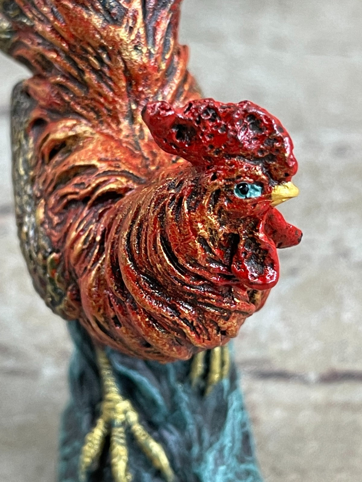 Art Deco Signed Bergman Rooster Farm/Home Decoration Bronze Sculpture Art