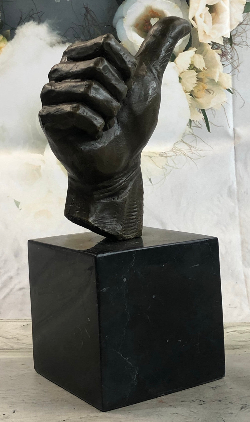 Thumbs Up Industrial Loft Decorative Brass Hand Sculpture Home Office Décor