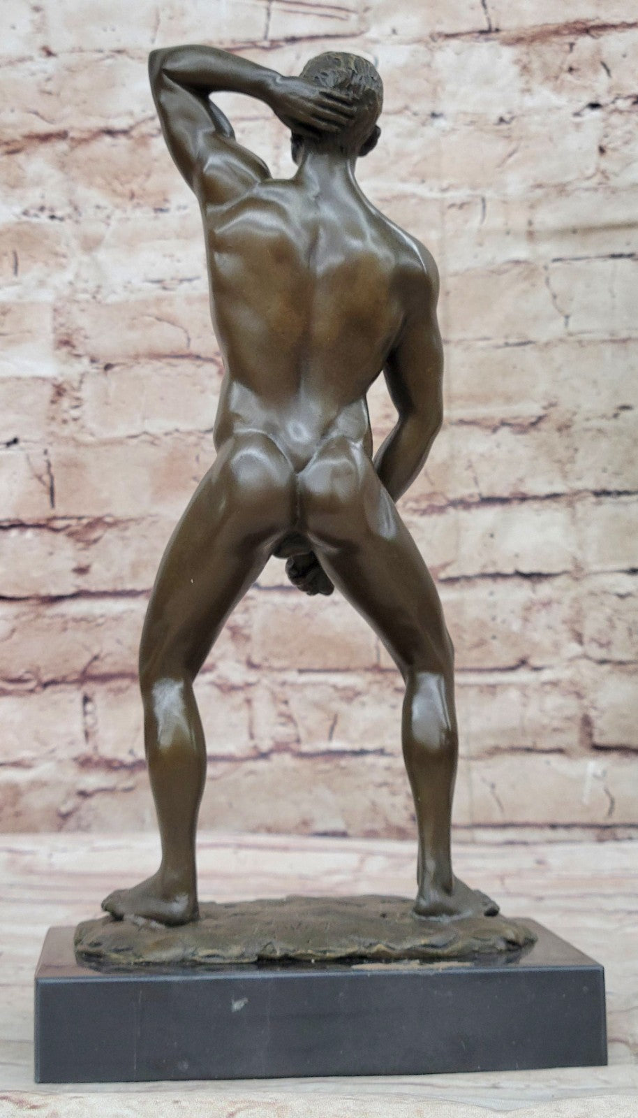 BRASS/BRONZE/COPPER Large Male Nude Statue Figurine Collectible Gay Body SALE
