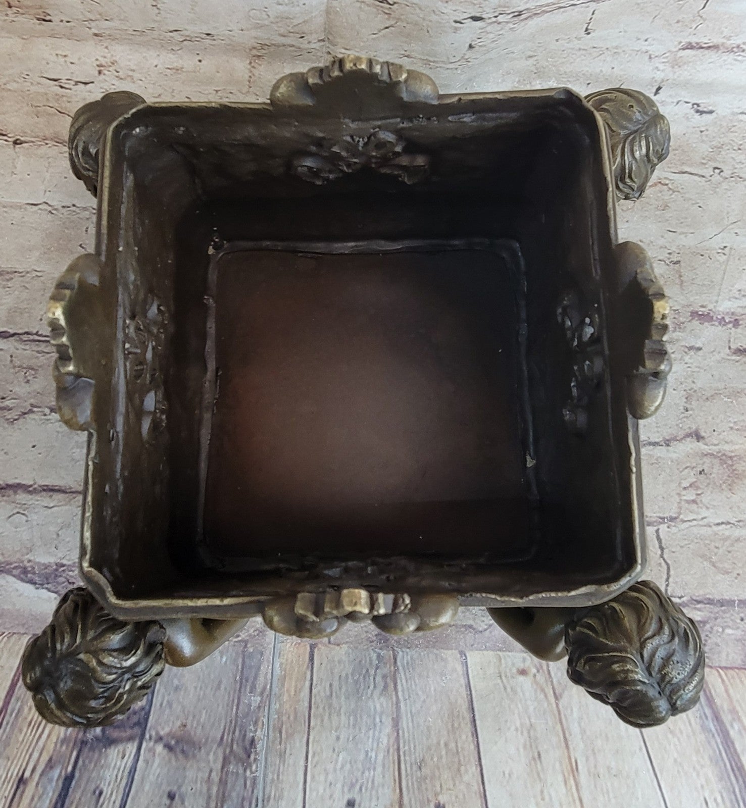 Museum Quality Vintage Planter Bronze Sculpture Featuring Putti Hot Cast Gift NR