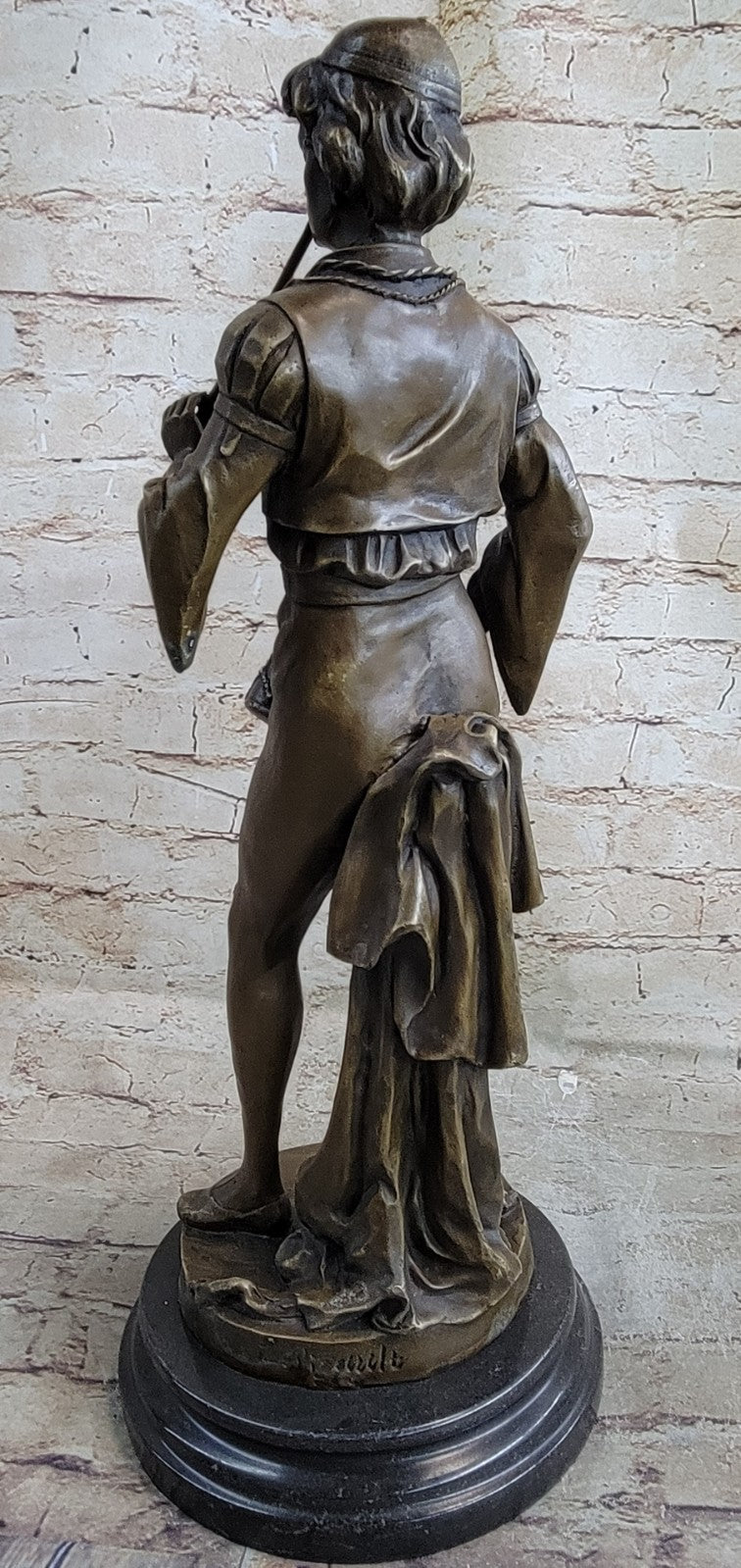 Bronze Military Statue of a Drummer in Napoleon`s Army Hot Cast Sculpture