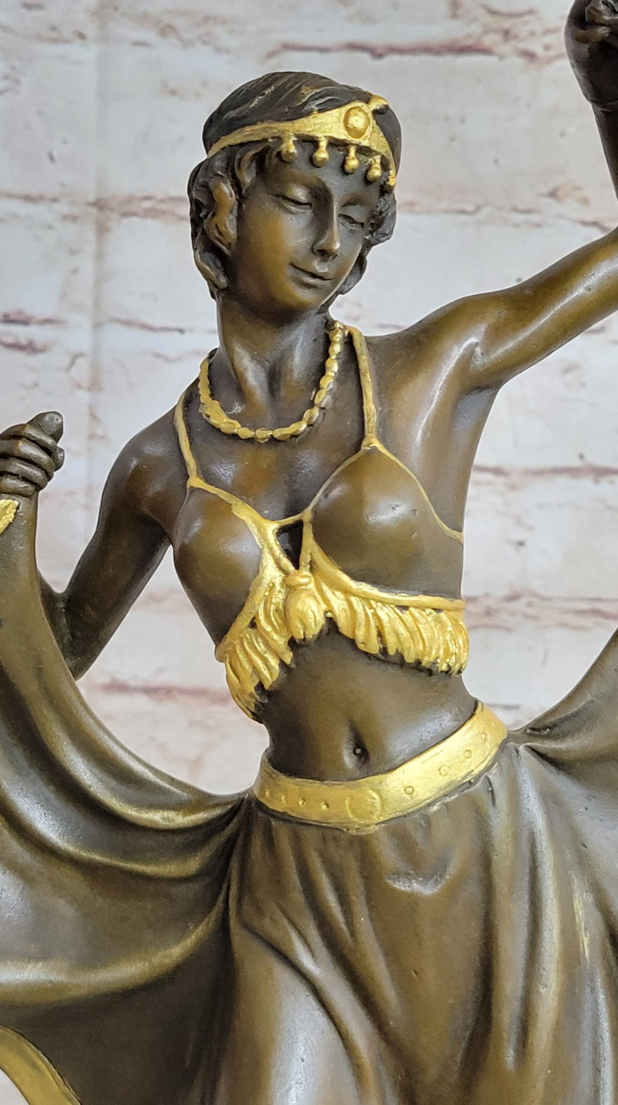 Solid custom listing Franz Bergman bronze gender Dancing Sculpture Figurine Gift