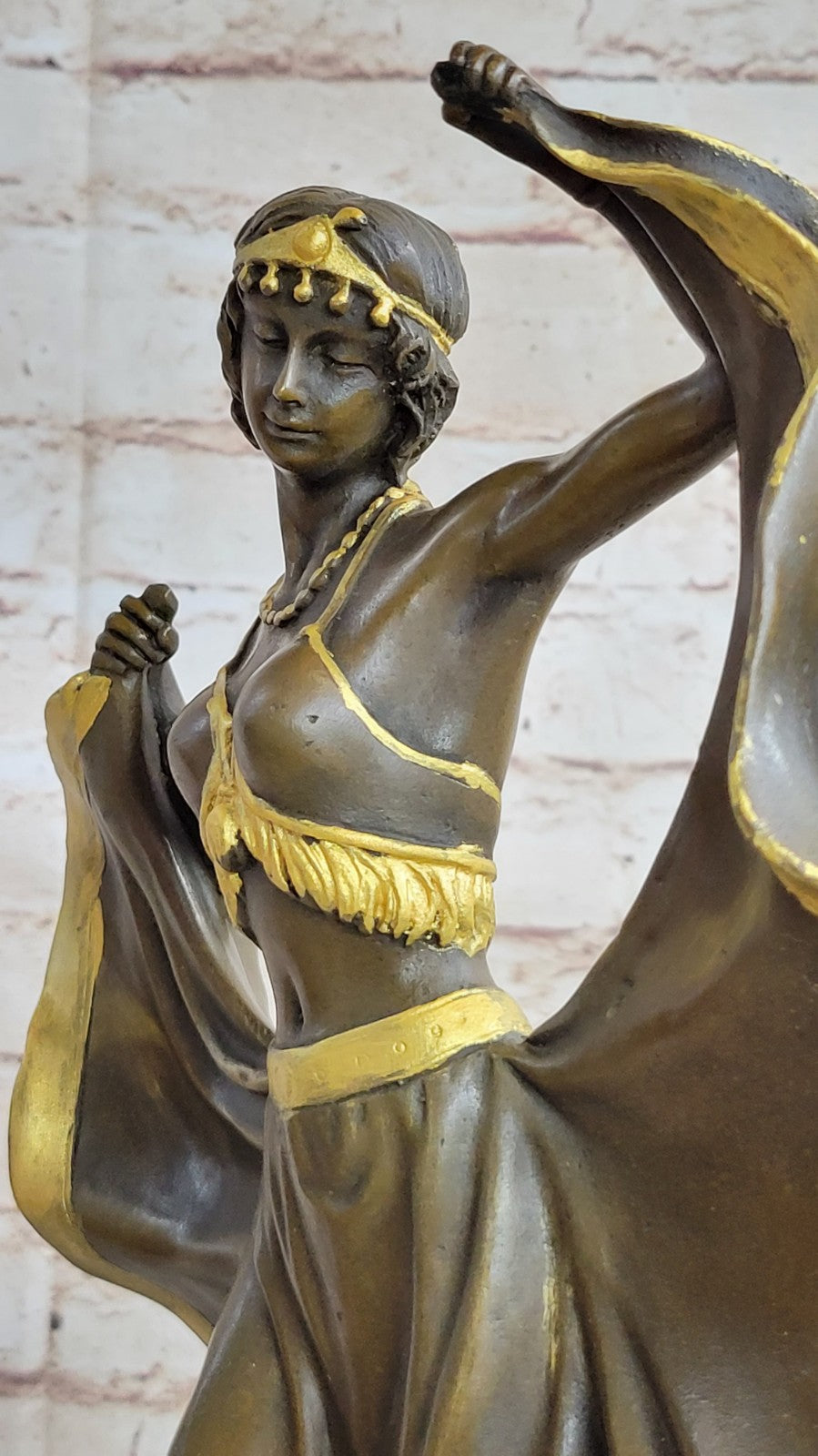 Solid custom listing Franz Bergman bronze gender Dancing Sculpture Figurine Gift
