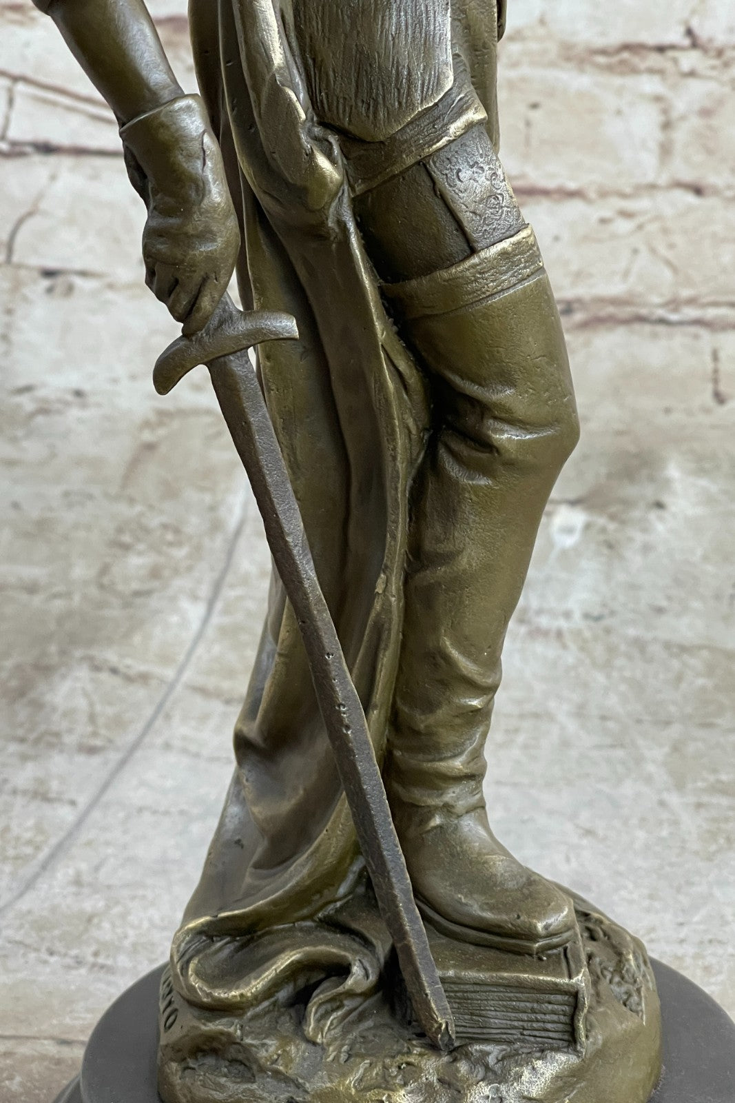 Bronze Sculpture Greek/Roman Soldier Holding Sword Hot Cast Museum Quality Work