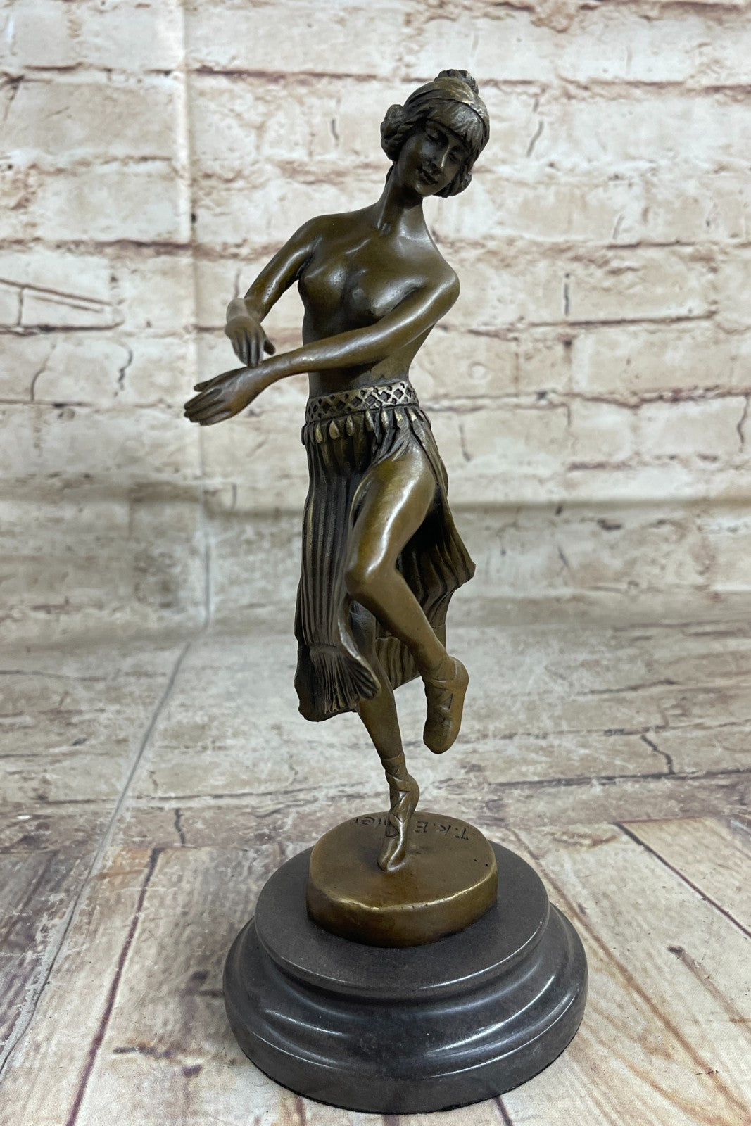 Handcrafted Nude bronze sculpture Office Home Cast Hot Eichler Theodor Original