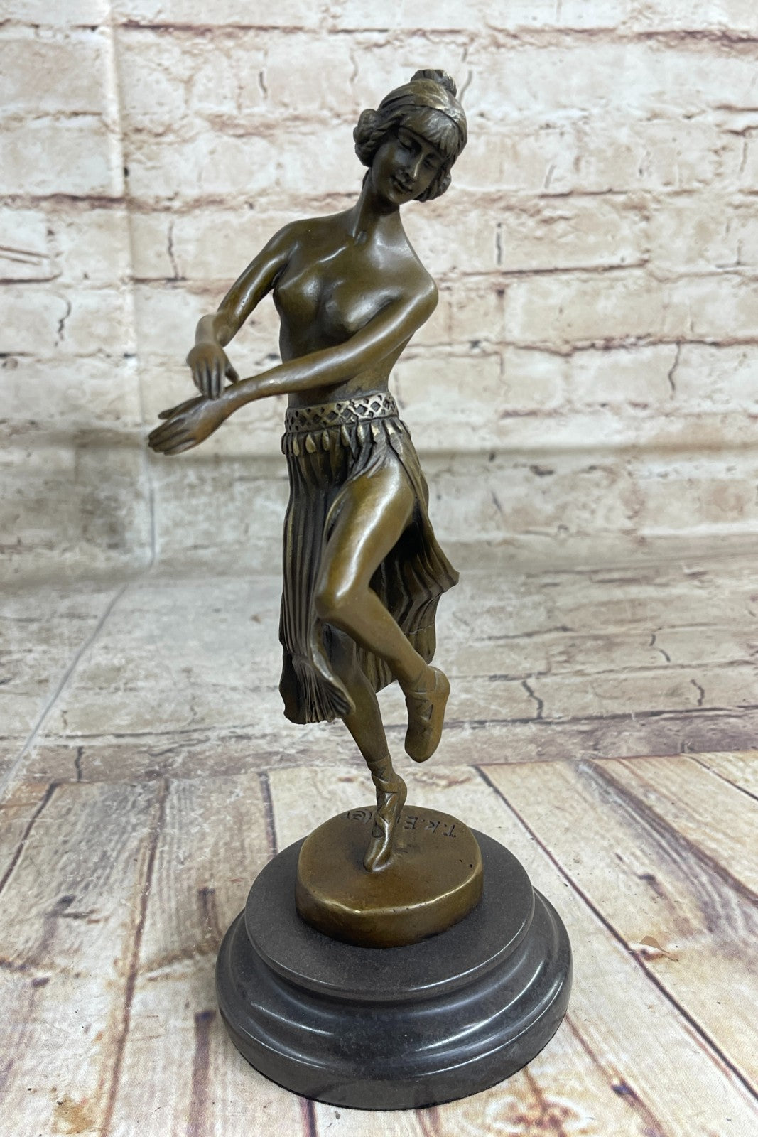 Handcrafted Nude bronze sculpture Office Home Cast Hot Eichler Theodor Original