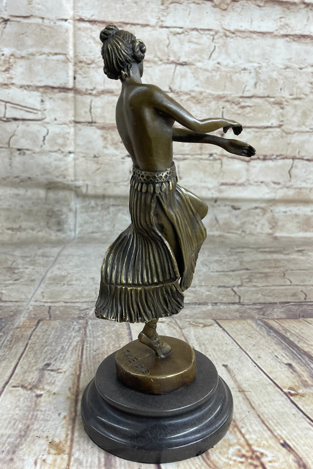 Handcrafted Nude bronze sculpture Office Home Cast Hot Eichler Theodor Original