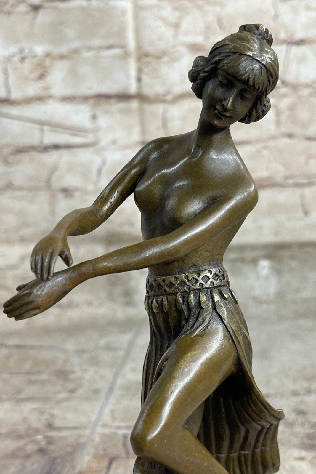 Handcrafted Nude bronze sculpture Office Home Cast Hot Eichler Theodor Original