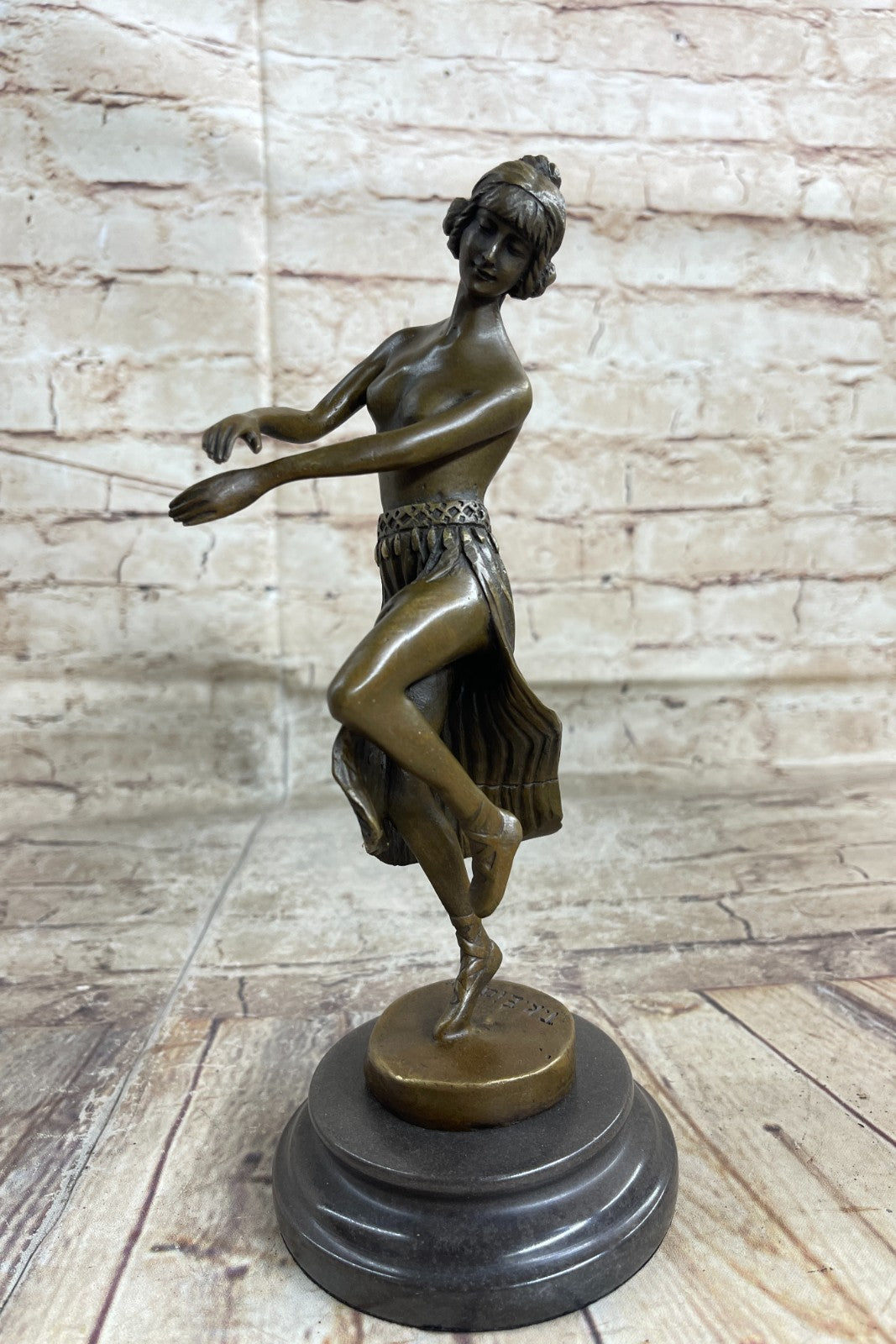 Handcrafted Nude bronze sculpture Office Home Cast Hot Eichler Theodor Original