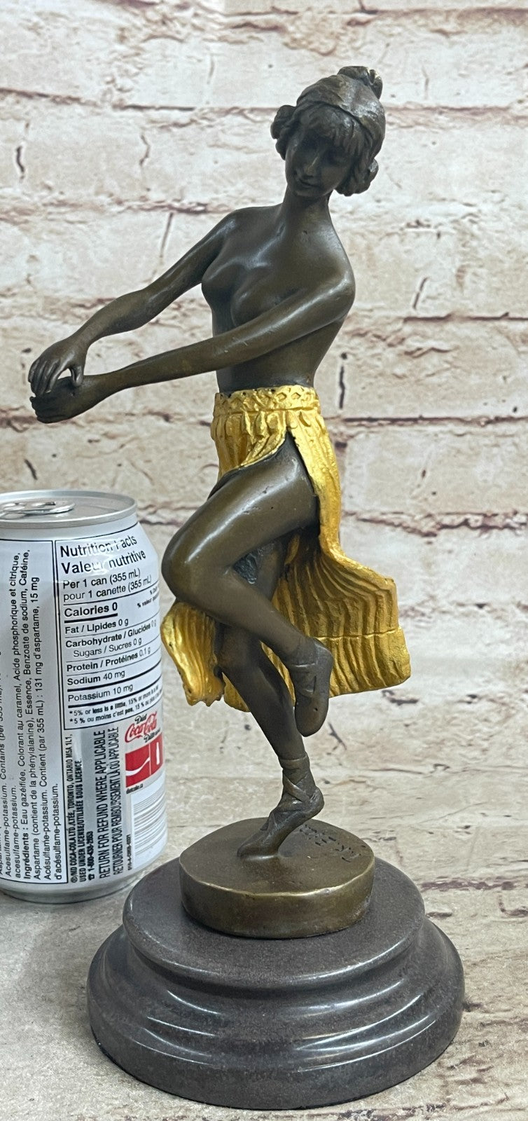 Belly Harem Dancer Girl Hot Eichler Bronze Sculpture Statue Figurine Art Nude