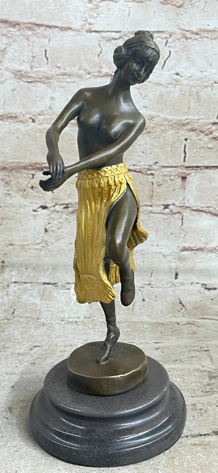Belly Harem Dancer Girl Hot Eichler Bronze Sculpture Statue Figurine Art Nude