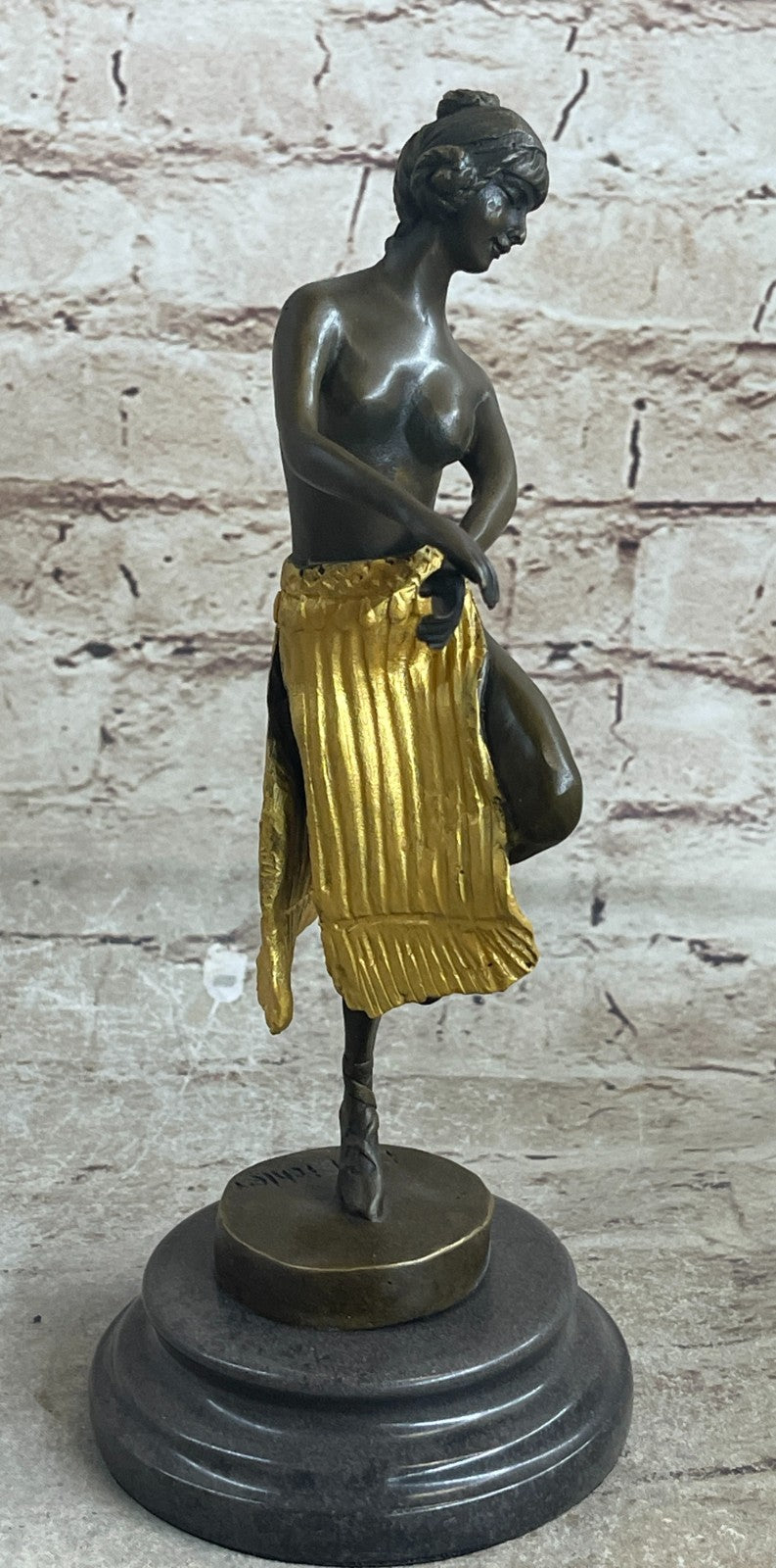 Belly Harem Dancer Girl Hot Eichler Bronze Sculpture Statue Figurine Art Nude