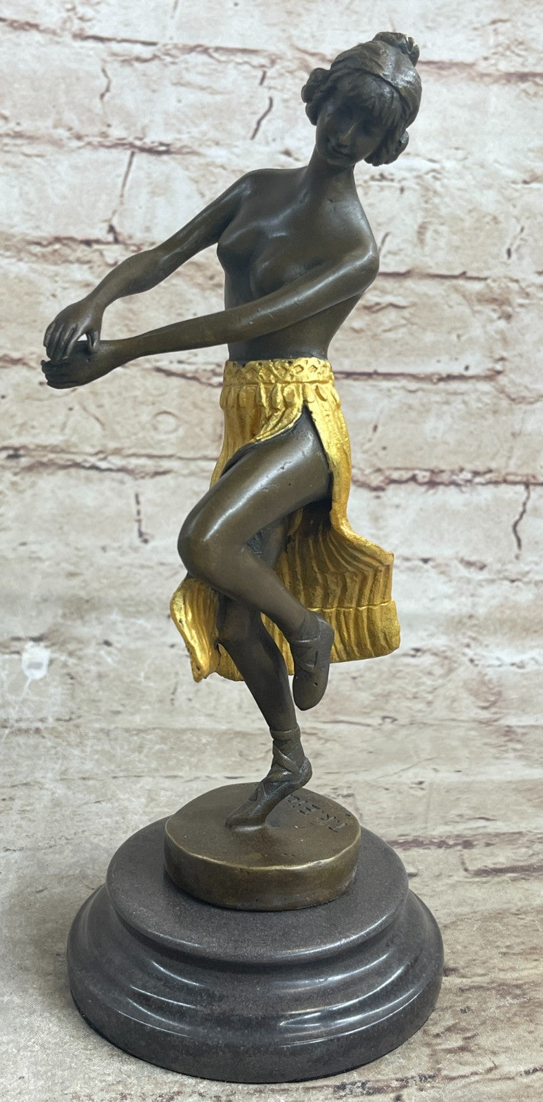 Belly Harem Dancer Girl Hot Eichler Bronze Sculpture Statue Figurine Art Nude