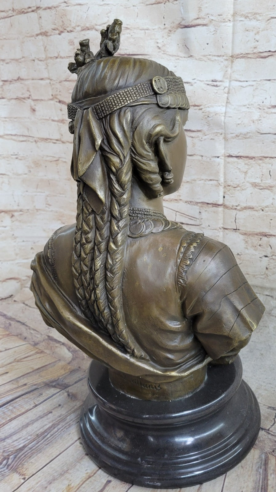 Handcrafted bronze sculpture SALE Bust Female Cordier By Caire Le Lady Egyption