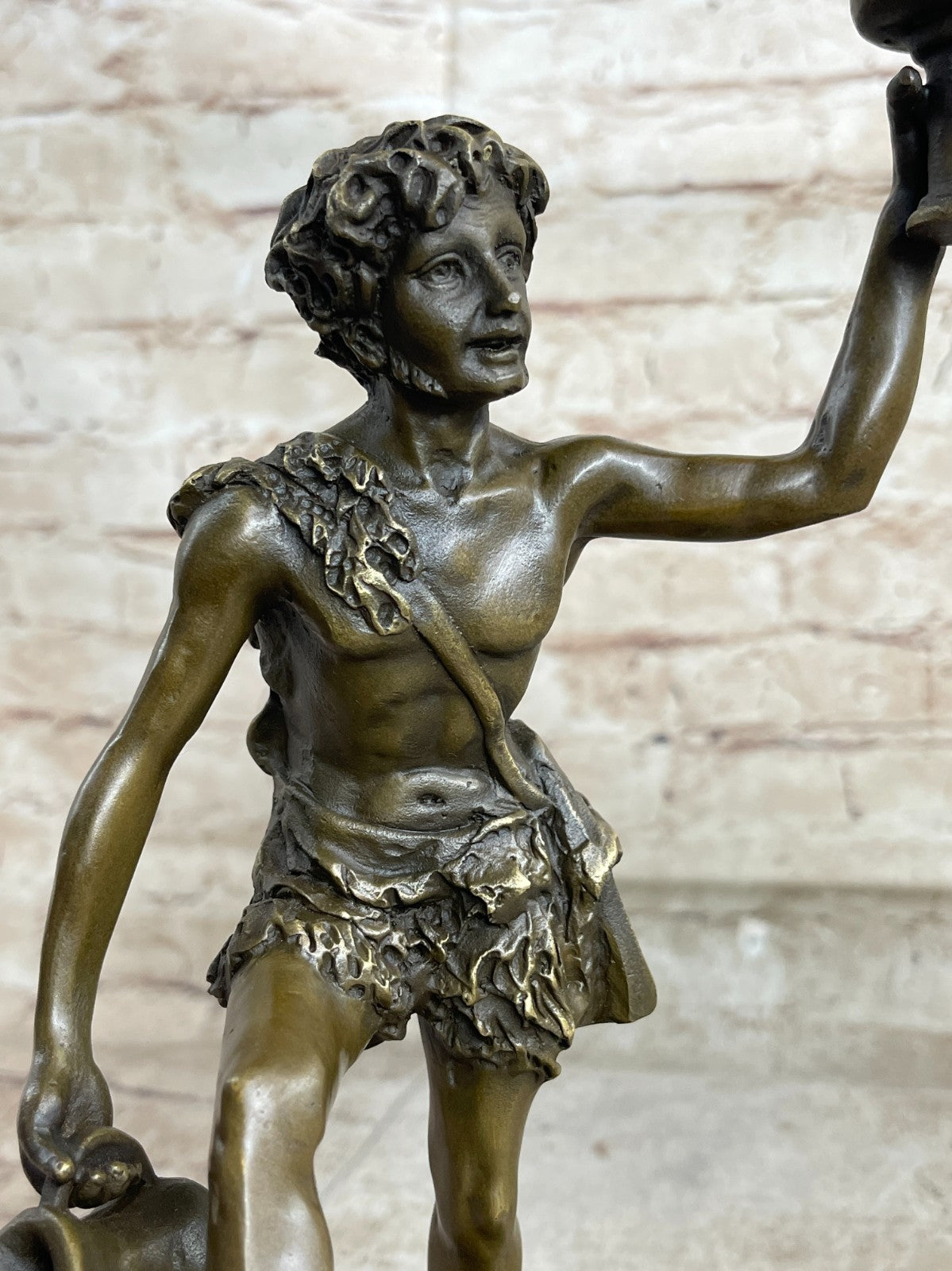 Handcrafted bronze sculpture SALE Schaffert By Wine Of God Greek Real Genuine