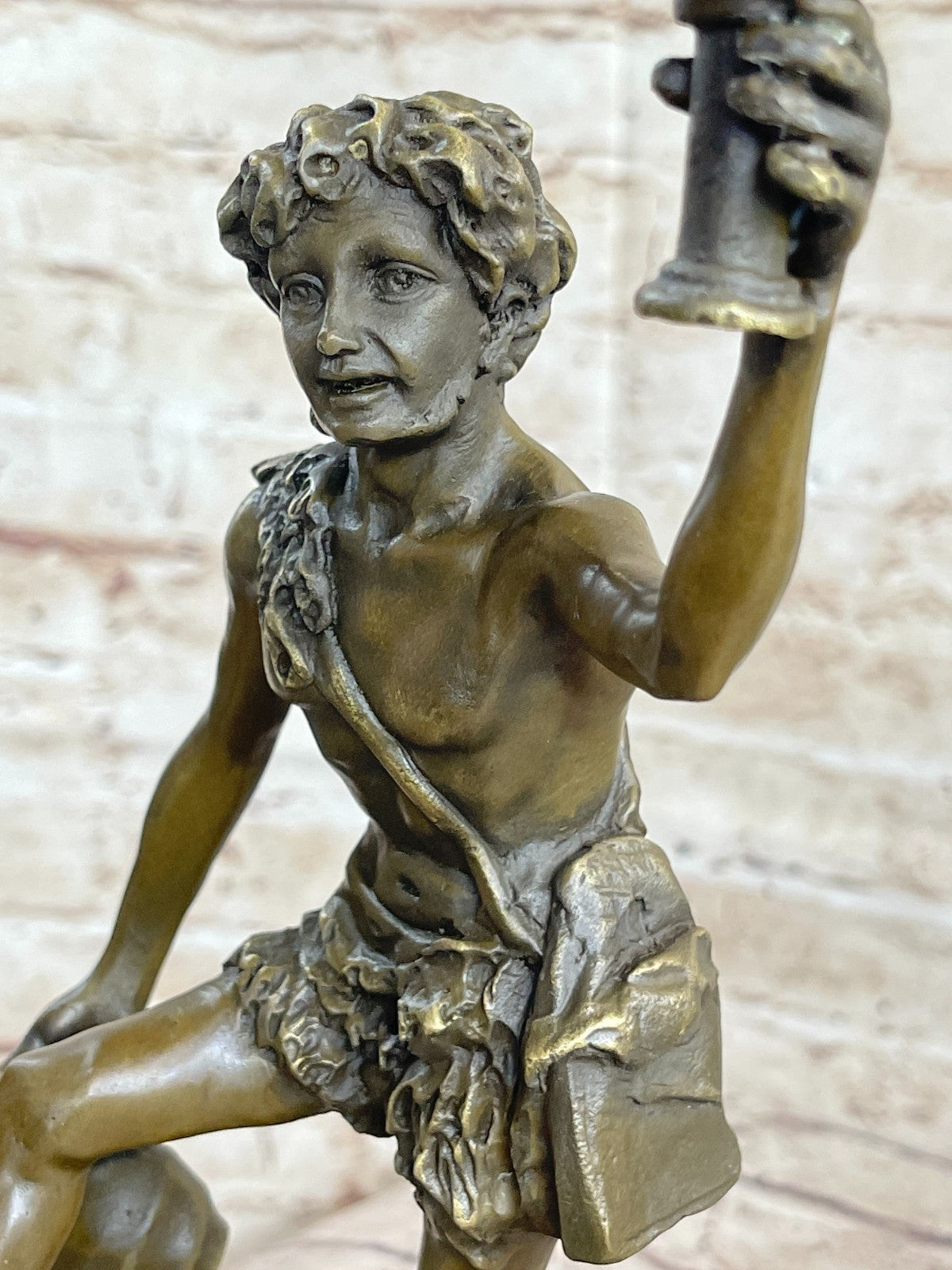 Handcrafted bronze sculpture SALE Schaffert By Wine Of God Greek Real Genuine