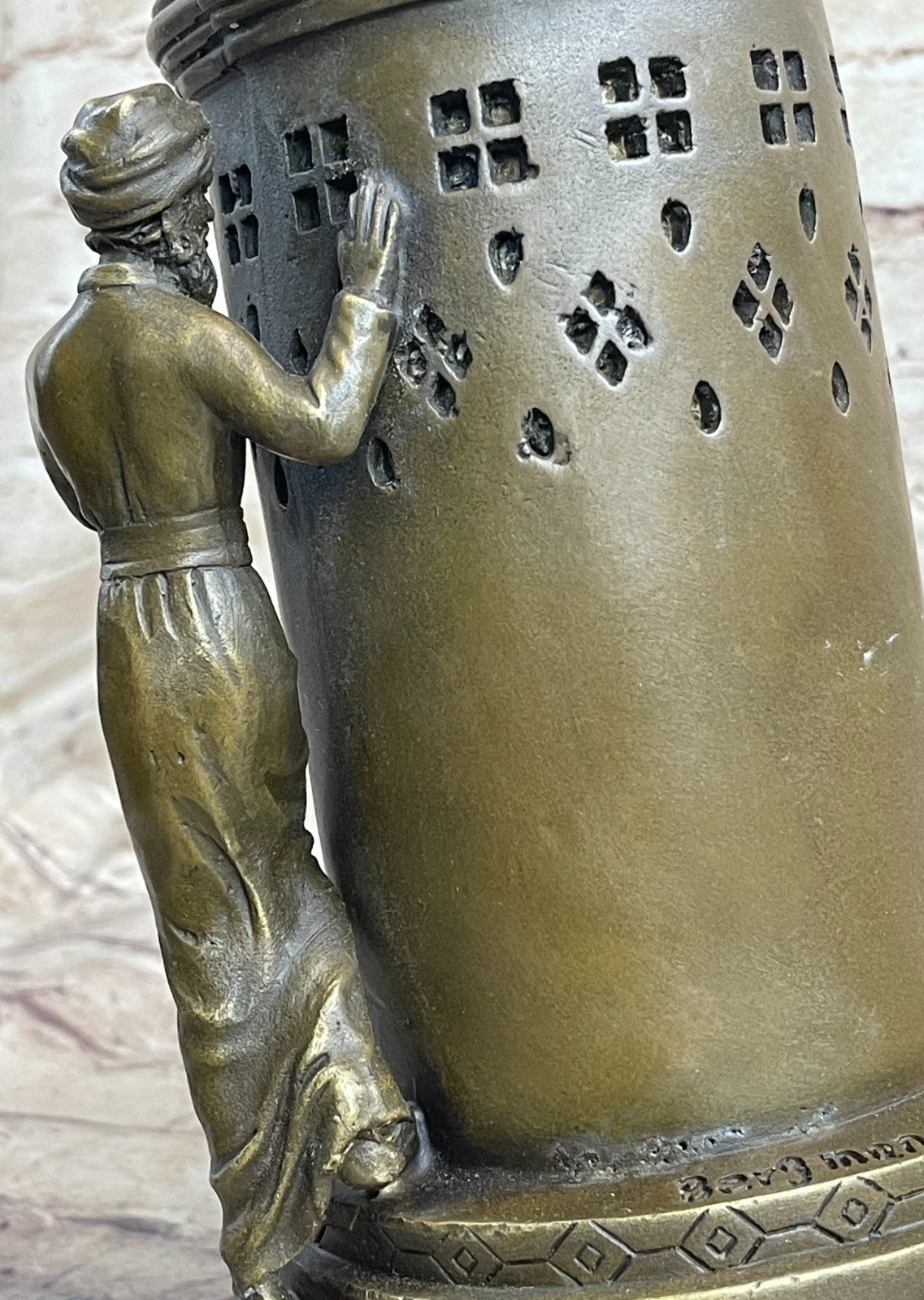 Franz Bergman Real Vienna Solid Nude Bronze Slave Trader Made Lost Wax Gift