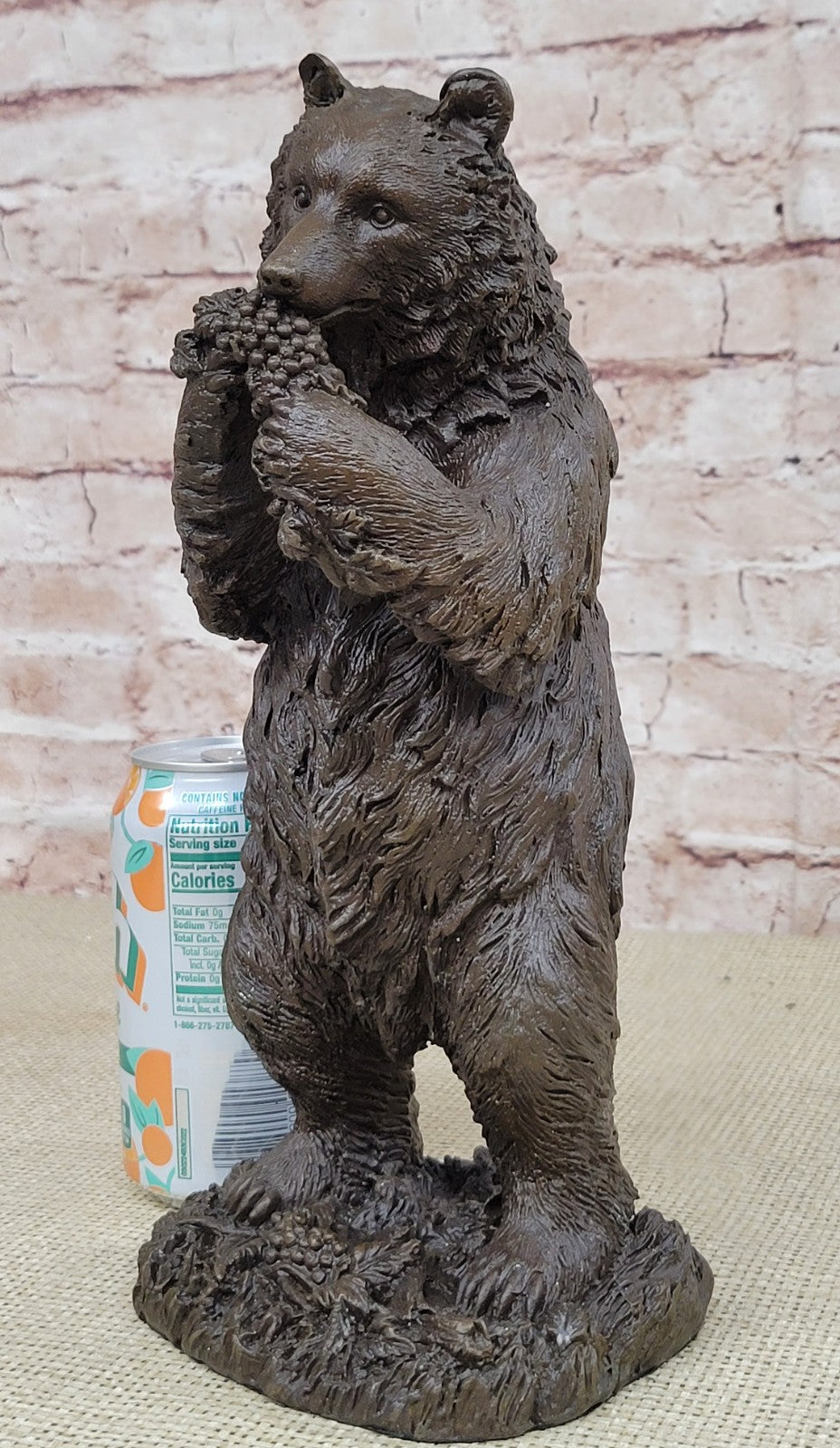 Kodiak Grizzly Bear Lodge Wildlife Lodge Artwork Bronze Statue Sculpture Figure