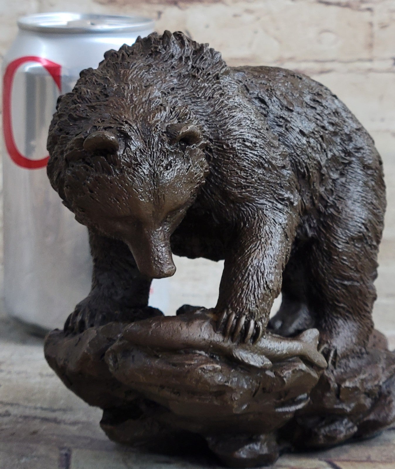 Vienna Bronze Original Black Bear Home Cabin Decor Bronze Sculpture Figurine Art
