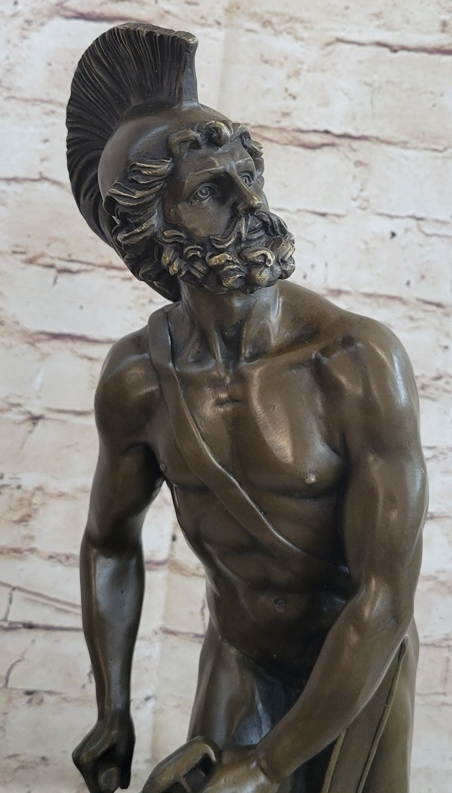 Roman Military Warrior Bronze Statue Hot Cast Classic Artwork Sculpture Figurine