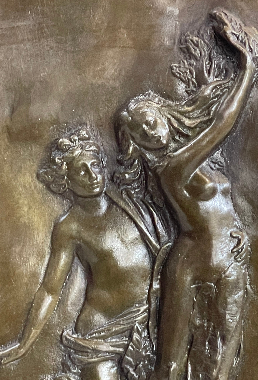 Apollo & Daphne Figurine by Canova - Statue European Bronze Wall Mount Statue
