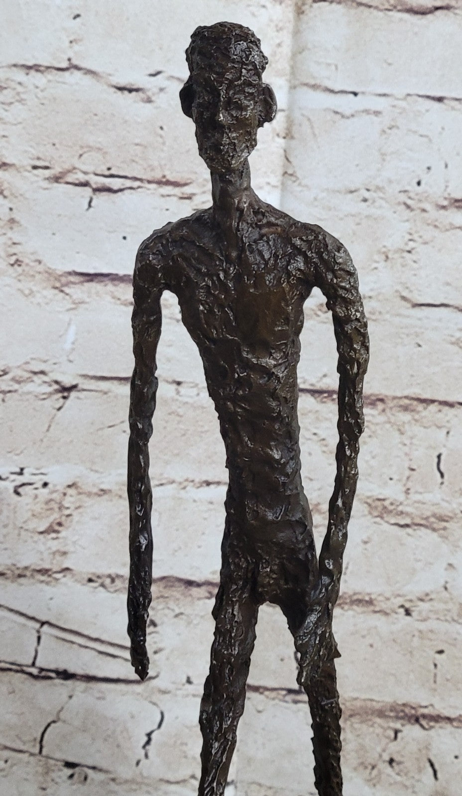 100% Solid Bronze sculpture Walking Man Handcrafted Home Office Decoration